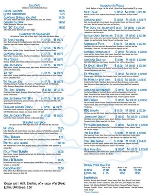 Carolina Pizza Co. Boone menu 4